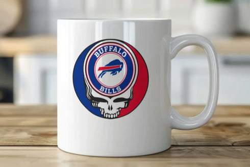 Grateful Dead - Buffalo Bills Stealie 15 Ounce Coffee Mug - StealieShop